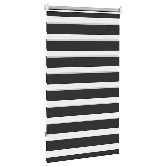 Jaluzea Zebră 90,9x150 cm Lățime material 86,7 cm negru WALTI