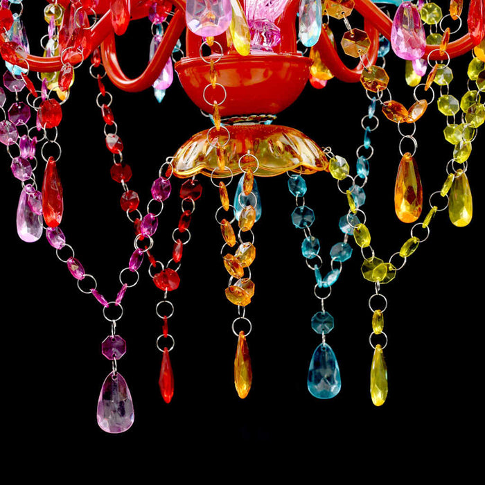 Lustră Cristal Artificial pentru 5 becuri Multicoloră - WALTI WALTI