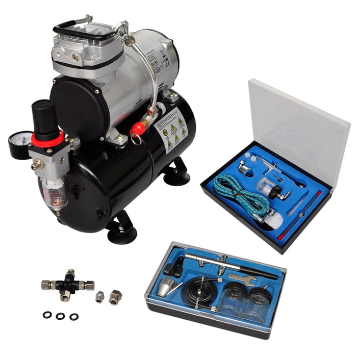 Airbrush Set compresor aerograf cu 2 pistoale - WALTI WALTI