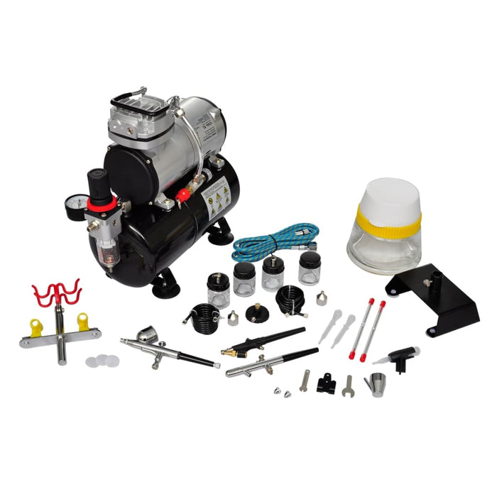 Set compresor aerograf cu 3 pistoale - WALTI WALTI