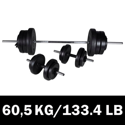 Set haltere+2 gantere 60,5kg - WALTI WALTI