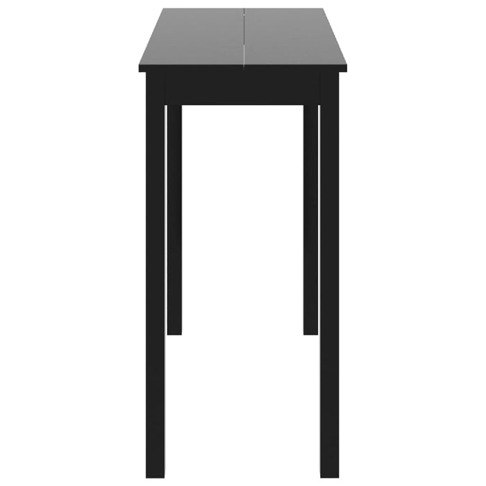 Masă de bar MDF, negru, 115x55x107 cm WALTI