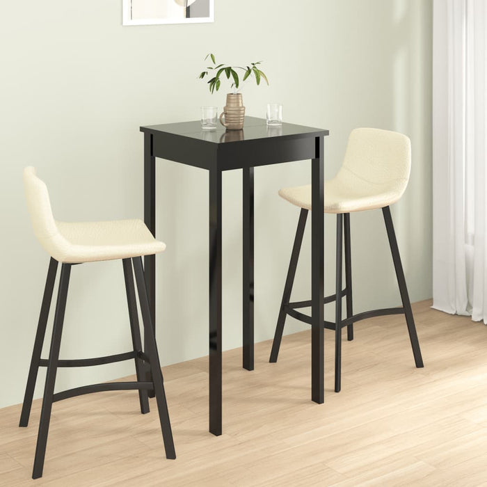 Masă de bar din MDF, negru, 55 x 55 x 107 cm - WALTI WALTI