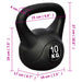 Greutate tip bilă cu mâner Kettlebell 10 kg - WALTI WALTI