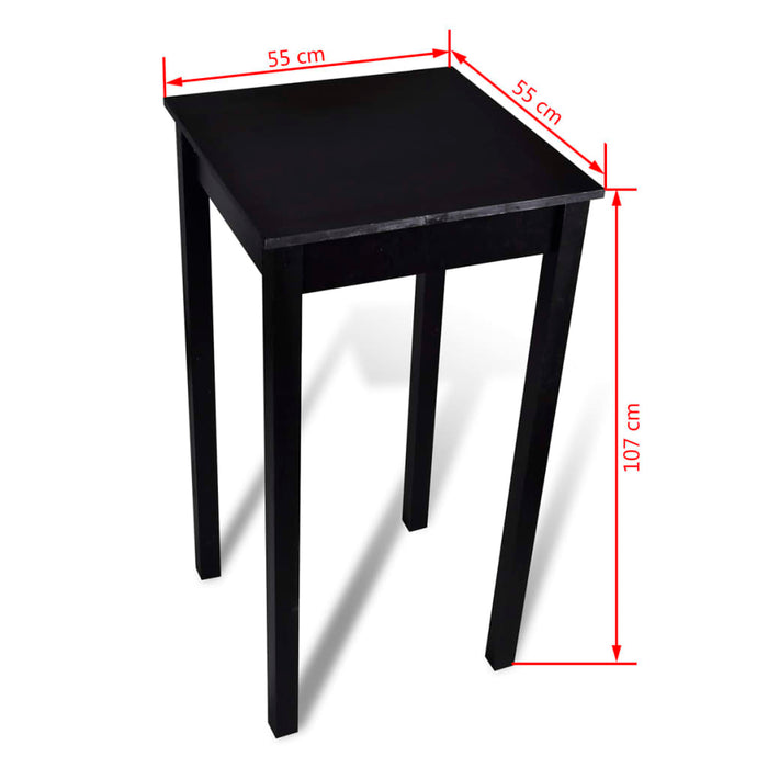 Masă de bar cu 2 scaune de bar, negru - WALTI WALTI