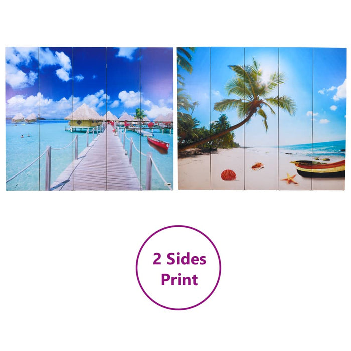 Paravan de cameră pliabil, 200 x 170 cm, plajă - WALTI WALTI