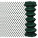 Gard de legătură din plasă, verde, 1 x 15 m, oțel - WALTI WALTI