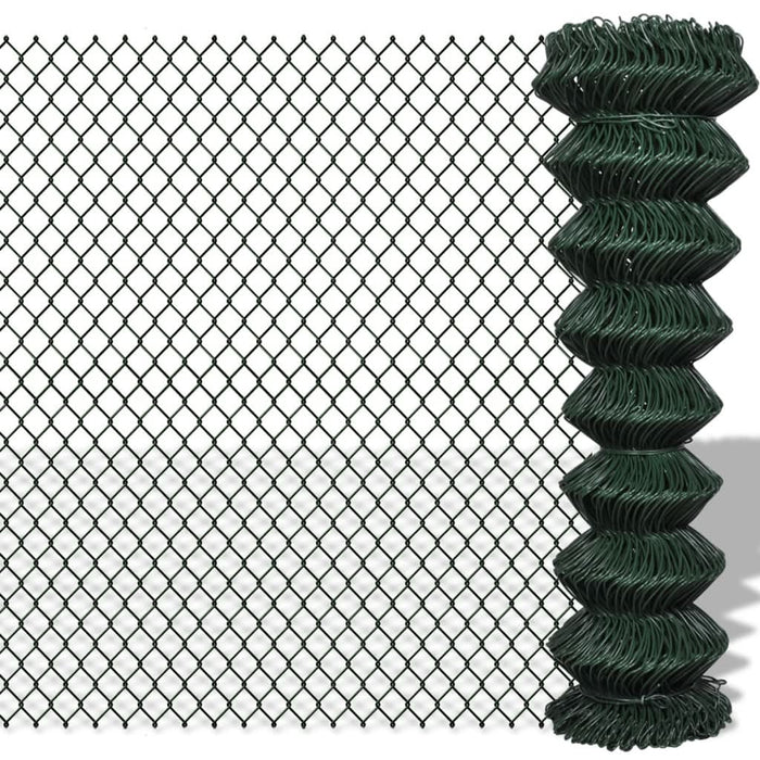 Gard de legătură din plasă, verde, 1,5 x 15 m, oțel - WALTI WALTI