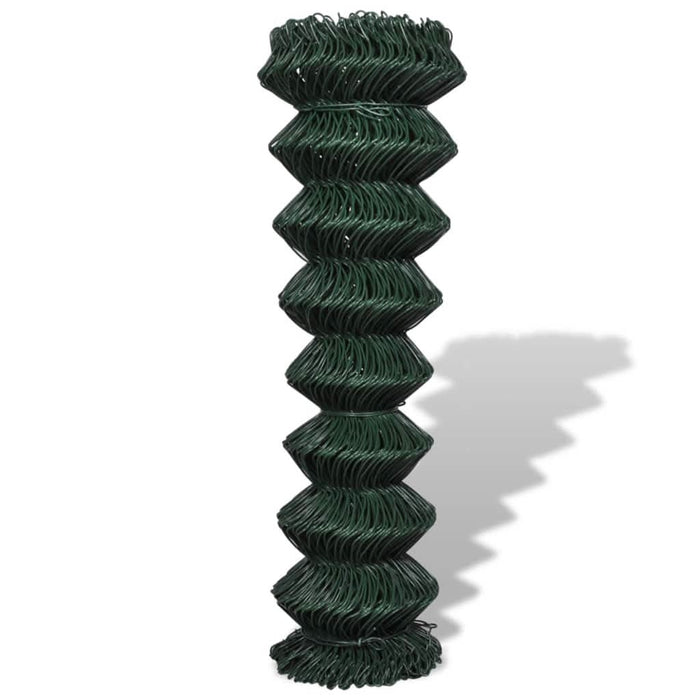 Gard de legătură din plasă, verde, 1,5 x 15 m, oțel - WALTI WALTI