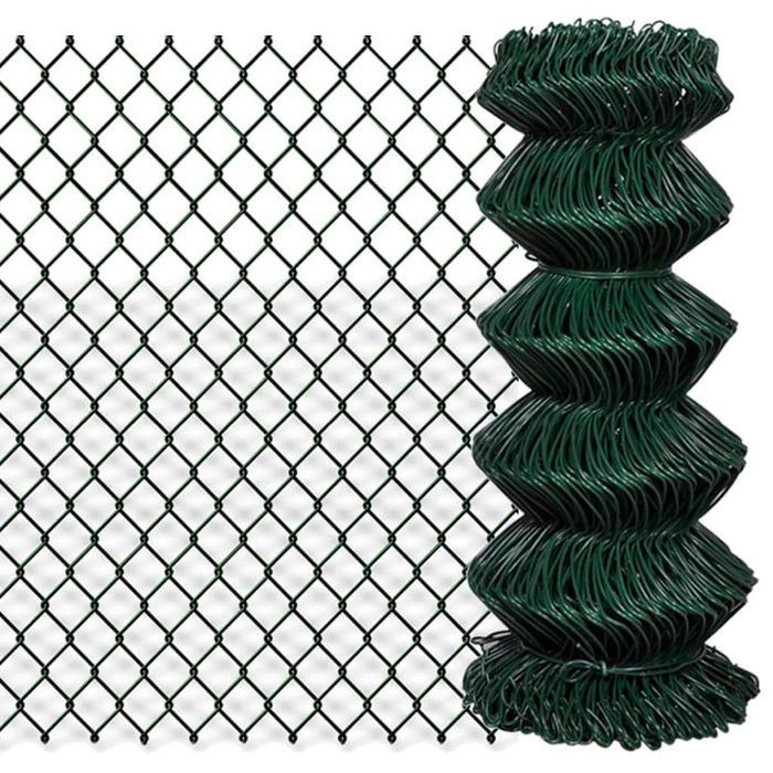 Gard de legătură din plasă, verde, 0,8 x 25 m, oțel - WALTI WALTI