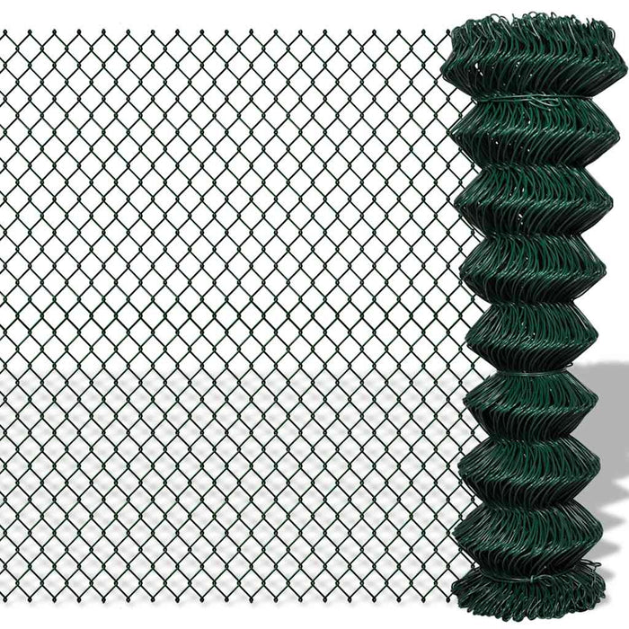 Gard de legătură din plasă, verde, 1,5 x 25 m, oțel - WALTI WALTI