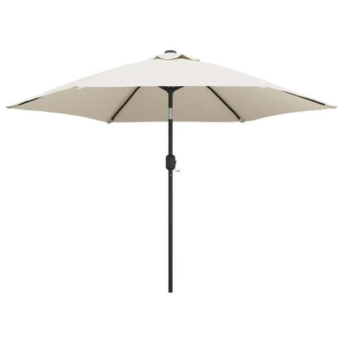 Umbrelă de soare, alb nisipiu, 3 m, stâlp din oțel - WALTI WALTI