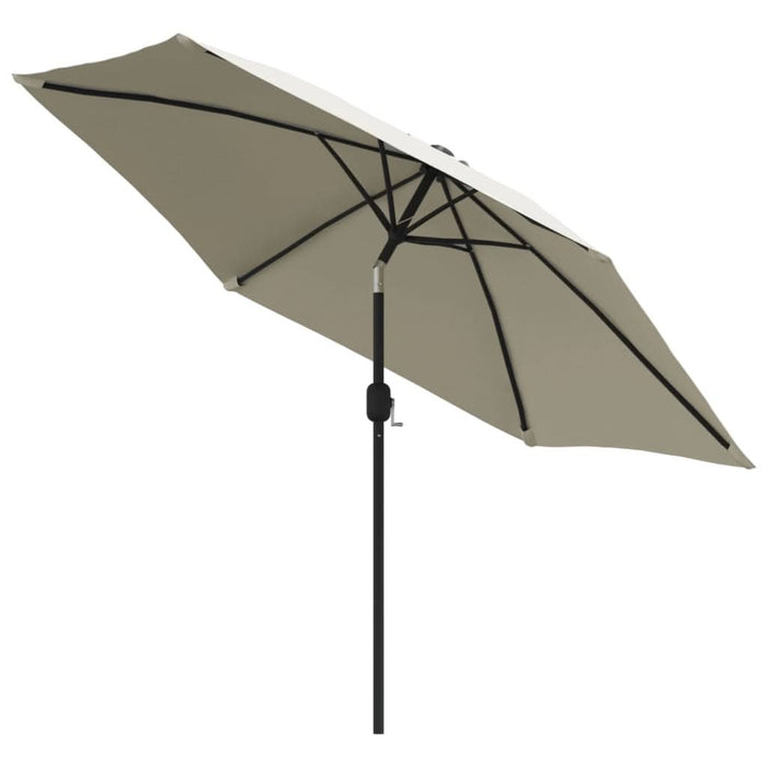 Umbrelă de soare, alb nisipiu, 3 m, stâlp din oțel - WALTI WALTI