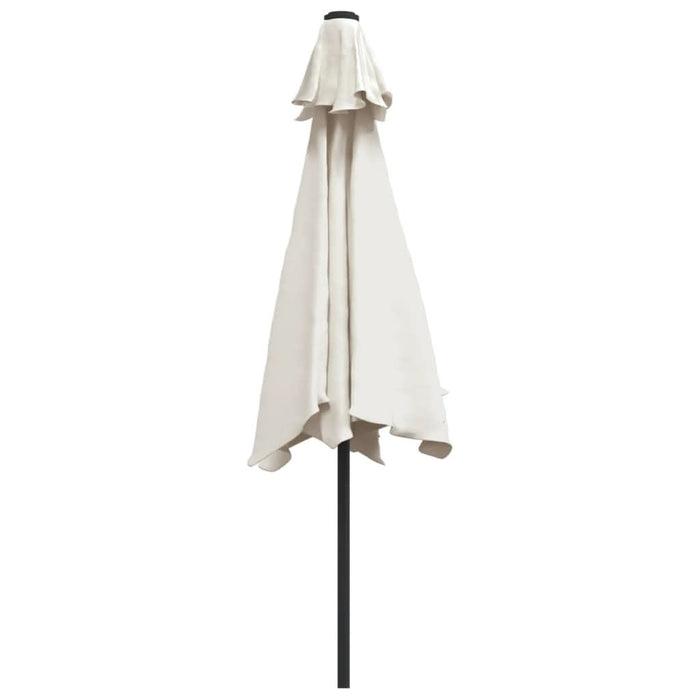 Umbrelă de soare, alb nisipiu, 3 m, stâlp din oțel - WALTI WALTI