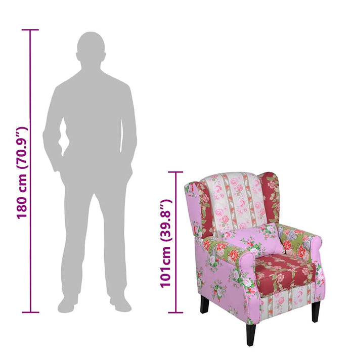 Fotoliu cu design petice, material textil - WALTI WALTI