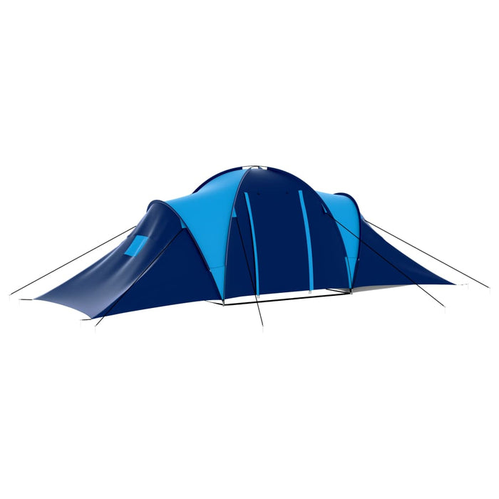 Cort camping textil, 9 persoane, albastru închis și albastru - WALTI WALTI