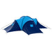 Cort camping textil, 9 persoane, albastru închis și albastru - WALTI WALTI