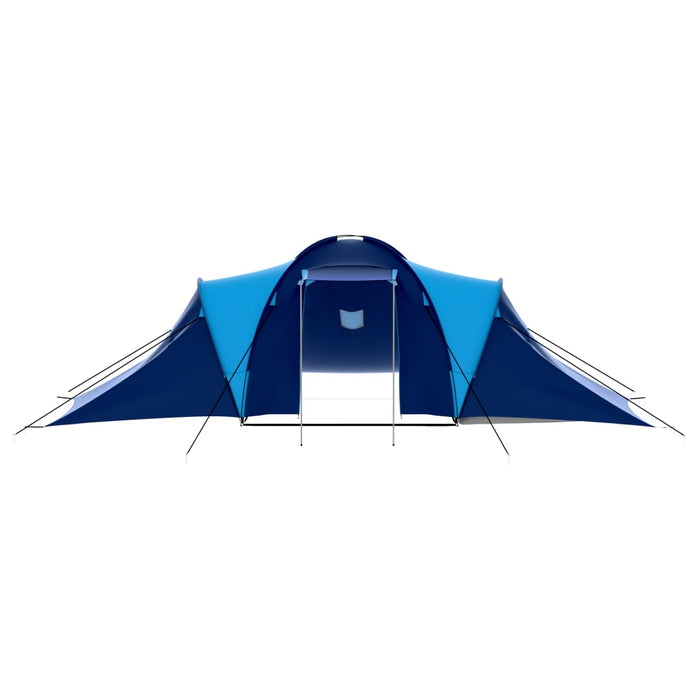 Cort camping textil, 9 persoane, albastru închis și albastru - WALTI WALTI