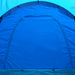 Cort camping textil, 9 persoane, albastru închis și albastru - WALTI WALTI