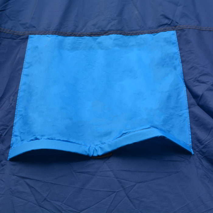 Cort camping textil, 9 persoane, albastru închis și albastru - WALTI WALTI