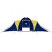 Cort camping material textil, 9 persoane, albastru și galben - WALTI WALTI