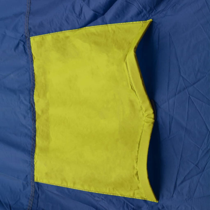 Cort camping material textil, 9 persoane, albastru și galben - WALTI WALTI