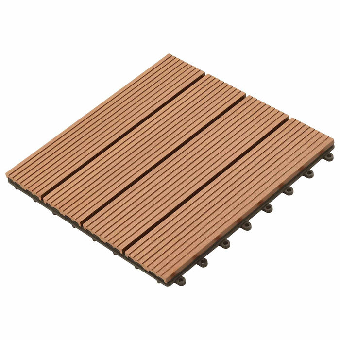 Plăci pentru Deck 11 pcs Maro 30 x 30 cm Lemn compozit - WALTI WALTI