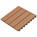 Plăci pentru Deck 11 pcs Maro 30 x 30 cm Lemn compozit - WALTI WALTI