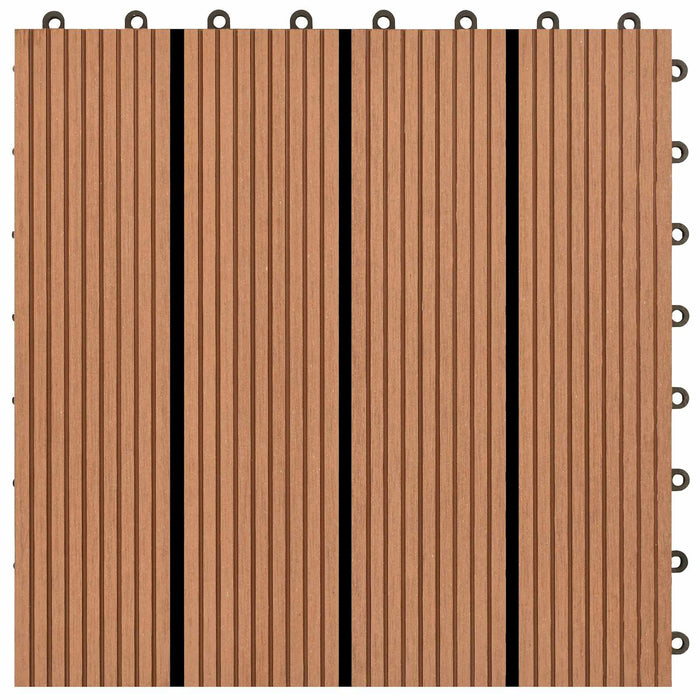 Plăci pentru Deck 11 pcs Maro 30 x 30 cm Lemn compozit - WALTI WALTI