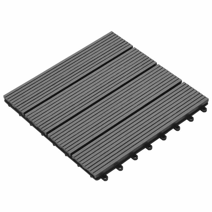 Plăci pentru Deck 11 pcs Gri 30 x 30 cm Lemn compozit - WALTI WALTI
