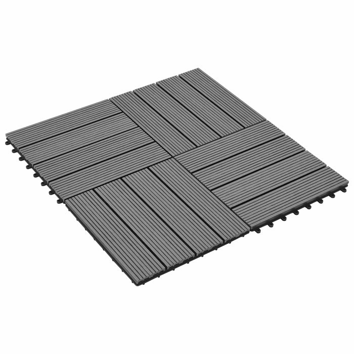 Plăci pentru Deck 11 pcs Gri 30 x 30 cm Lemn compozit - WALTI WALTI
