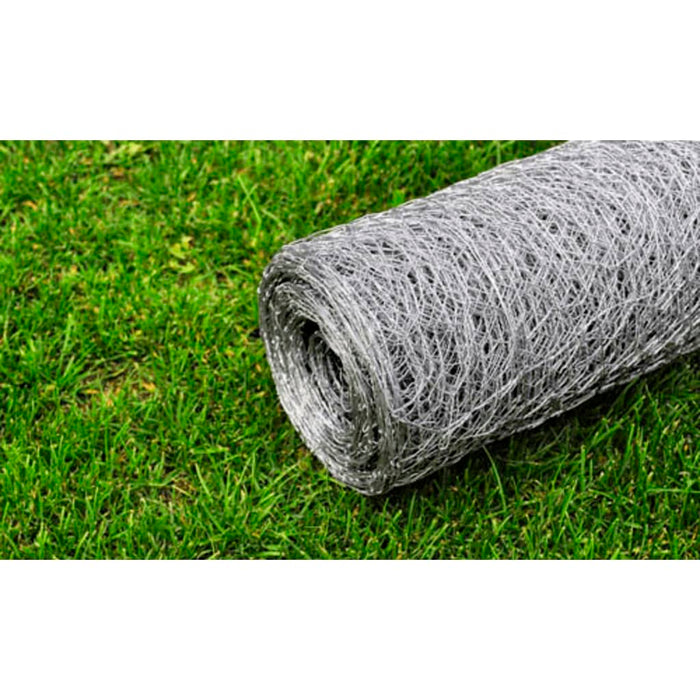 Plasă de sârmă găini, argintiu, 25 x 0,75 m, oțel galvanizat - WALTI WALTI