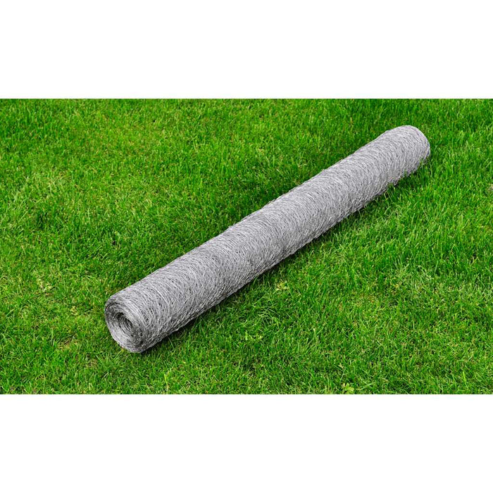 Plasă de sârmă găini, argintiu, 25 x 0,75 m, oțel galvanizat - WALTI WALTI
