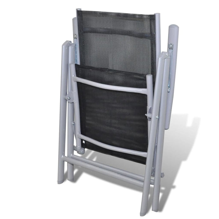Scaune pliabile 4 buc. aluminiu WALTI