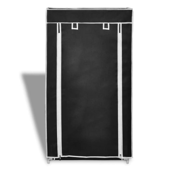 Dulap pantofi material textil cu capac, negru, 58x 28x106 cm - WALTI WALTI