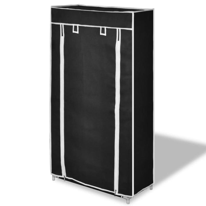 Dulap pantofi material textil cu capac, negru, 58x 28x106 cm - WALTI WALTI