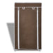 Dulap pantofi din material textil cu capac, maro, 58x28x 106 cm - WALTI WALTI
