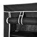Dulap pantofi material textil cu capac, negru, 57x 29x162 cm - WALTI WALTI