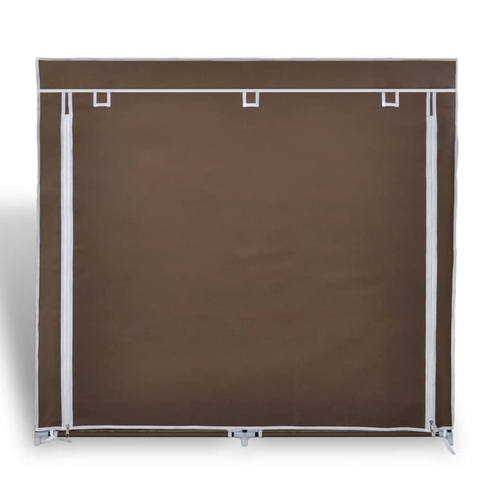 Dulap pantofi din material textil cu capac, maro, 115x28x110 cm - WALTI WALTI