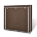 Dulap pantofi din material textil cu capac, maro, 115x28x110 cm - WALTI WALTI