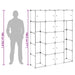 Dulap modular 14 compartimente alb și negru 37 x 146 x 180,5 cm - WALTI WALTI