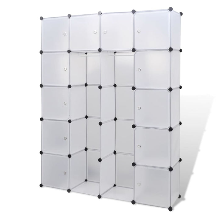 Dulap modular cu 14 compartimente alb 37 x 146 x 180,5 cm - WALTI WALTI