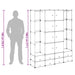 Dulap modular cu 18 compartimente alb și negru 37x146x180,5 cm - WALTI WALTI