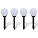 Lămpi de exterior pentru alei LED 4 buc. 15 cm, cu țăruș de sol - WALTI WALTI