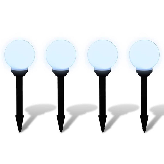 Lămpi de exterior pentru alei LED 4 buc. 15 cm, cu țăruș de sol - WALTI WALTI