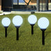 Lămpi de exterior pentru alei LED 4 buc. 15 cm, cu țăruș de sol - WALTI WALTI