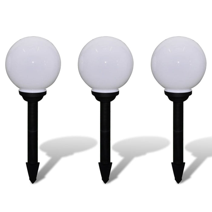 Lămpi de exterior pentru alei LED 3 buc. 20 cm, cu țăruș de sol - WALTI WALTI