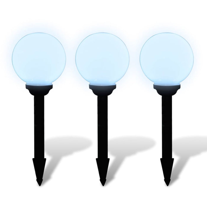 Lămpi de exterior pentru alei LED 3 buc. 20 cm, cu țăruș de sol - WALTI WALTI