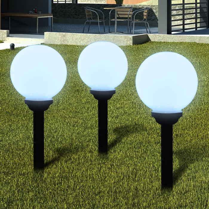 Lămpi de exterior pentru alei LED 3 buc. 20 cm, cu țăruș de sol - WALTI WALTI