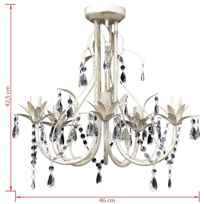 Lampă de plafon suspendată, candelabru cristal, elegant, 5 becuri - WALTI WALTI